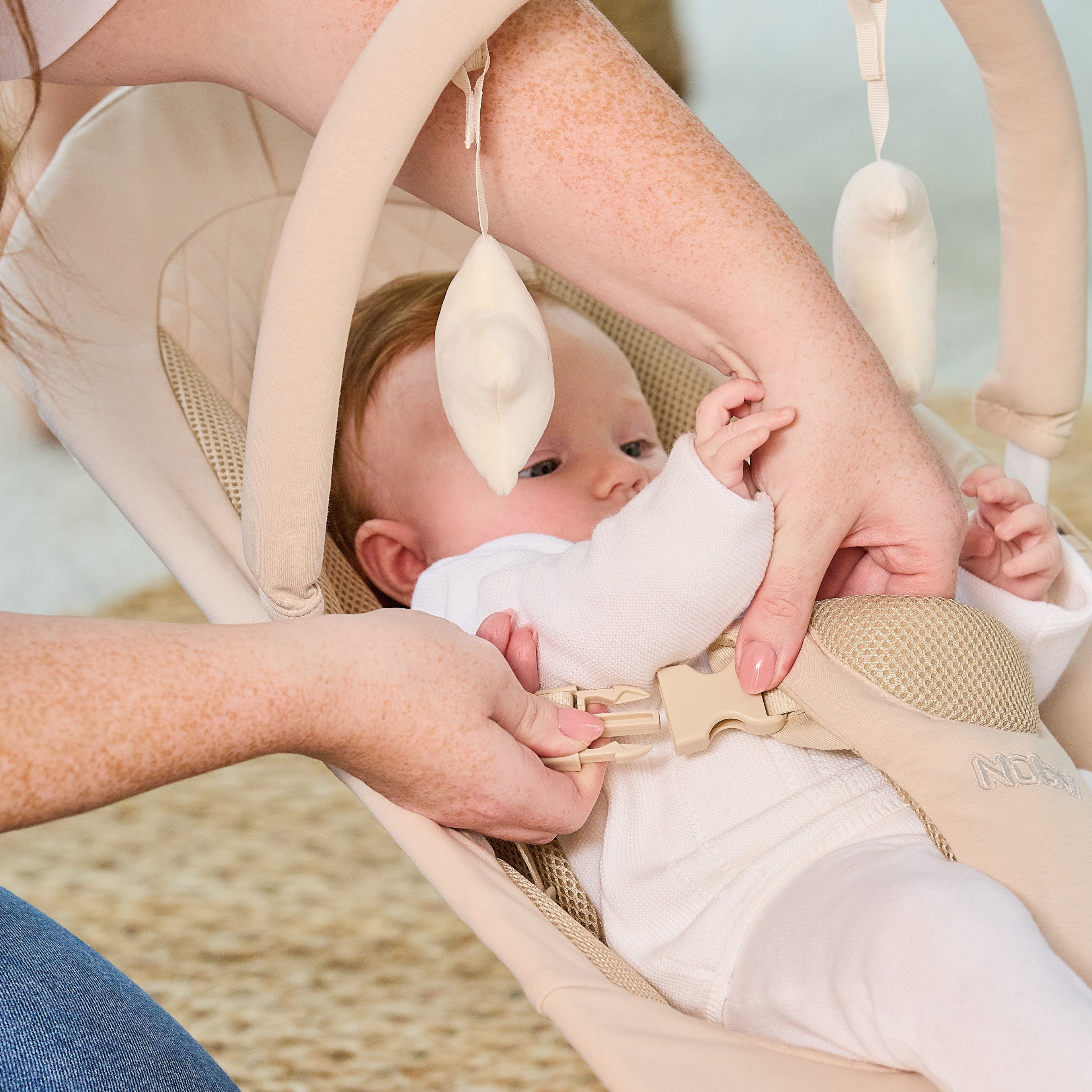 Deluxe Baby Bouncer Seat | Khaki